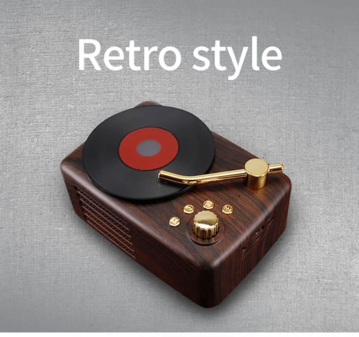 T12 Retro-Stil Bluetooth-Lautsprecher, eingebaute High-Sensitivität FM-Empfangsantenne, Langzeitvoyage – Bild 4