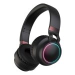 Bunte LED-Bluetooth 5.0-Kopfhörer, faltbar, kabellos, HiFi-Stereo-Headset mit Mikrofon, unterstützt TF-Karte / 3,5 mm AUX