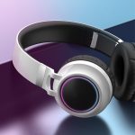 Bunte LED-Bluetooth 5.0-Kopfhörer, faltbar, kabellos, HiFi-Stereo-Headset mit Mikrofon, unterstützt TF-Karte / 3,5 mm AUX – Bild 2