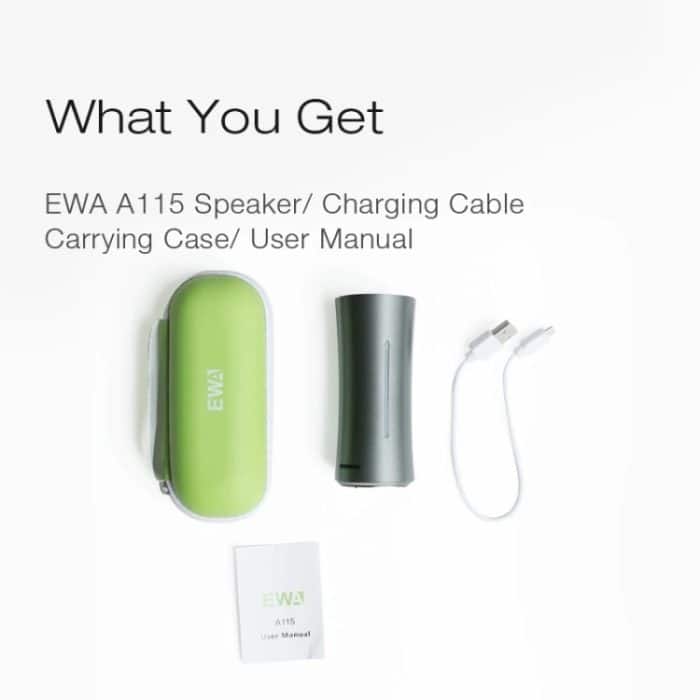 EWA A115 Tragbarer Metall-Bluetooth-Lautsprecher 105H Power Hifi Stereo Outdoor-Subwoofer – Bild 13