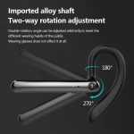 F990 Geräuschunterdrückung, 180 Grad frei drehbarer Haken, Bluetooth 5.0-Ohrhörer, kabelloser Freisprech-Business-Stereo-Kopfhörer mit Mikrofon – Bild 4