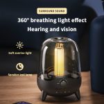 LP-20 LED-Nachtlicht, kabelloser Bluetooth 5.0-Musiklautsprecher, unterstützt TF-Karte/AUX – Bild 2