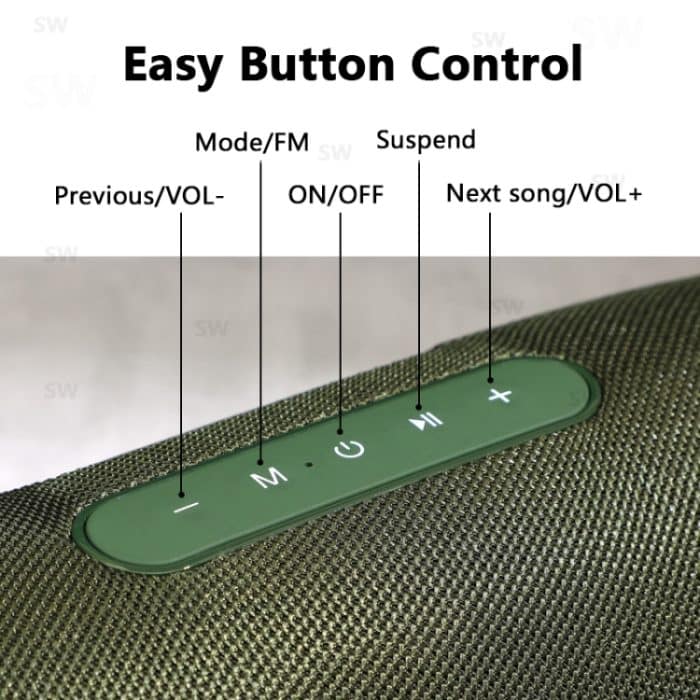 T&G TG187 Tragbarer, wasserdichter, kabelloser Bass-Surround-Bluetooth-Lautsprecher mit Schultergurt, unterstützt FM/TF-Karte – Bild 6