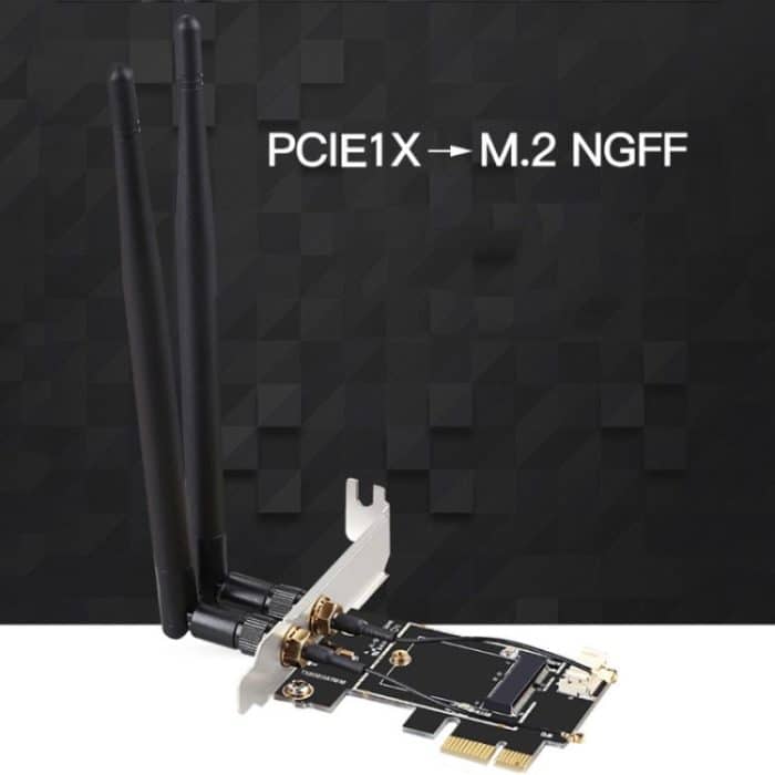 PCIe-1x-Karte zum NGFF-ekey Dual-Antennenadapter – Bild 4
