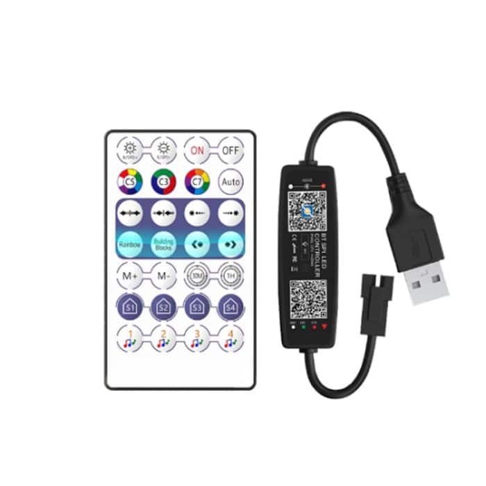 WS2812B USB 5V-App-Fernbedienung Bluetooth-Musikcontroller für SK6812 WS2811 WS2812 LED-Lichtstreifen – Bild 1