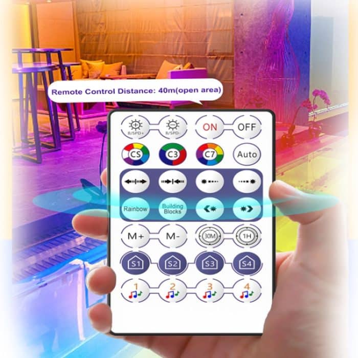 WS2812B USB 5V-App-Fernbedienung Bluetooth-Musikcontroller für SK6812 WS2811 WS2812 LED-Lichtstreifen – Bild 4