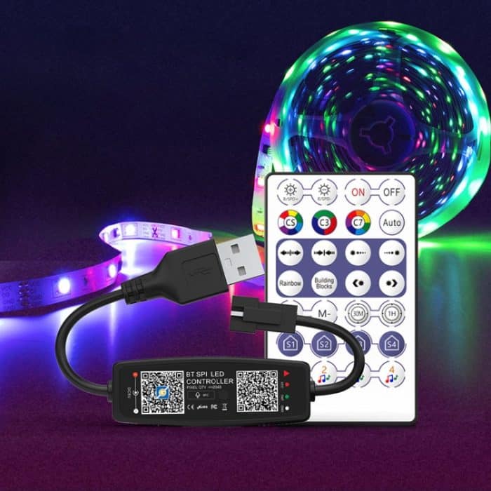 WS2812B USB 5V-App-Fernbedienung Bluetooth-Musikcontroller für SK6812 WS2811 WS2812 LED-Lichtstreifen – Bild 6