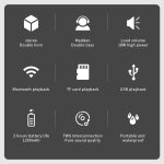 T&G TG635 Tragbarer wasserdichter Bluetooth-Außenlautsprecher mit Taschenlampenfunktion – Bild 3