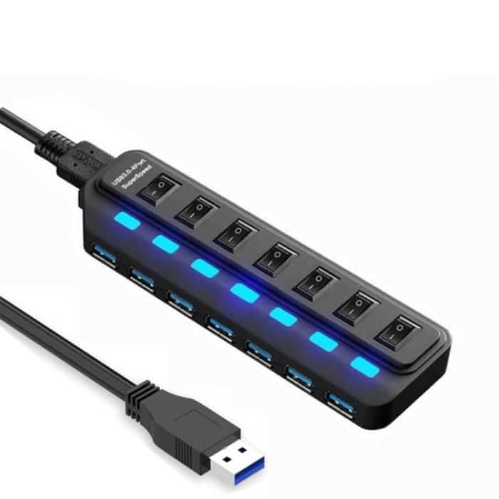 SYA0016514.jpg 7 Ports USB 3.0-Nabe Unabhängiger Schaltteiler – Bild 1