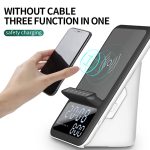 AEC BT512 Multifunktionaler Bluetooth-Lautsprecher 10W drahtloser Ladegerät LED-Desktop-elektronischer Wecker – Bild 2