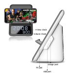 AEC BT512 Multifunktionaler Bluetooth-Lautsprecher 10W drahtloser Ladegerät LED-Desktop-elektronischer Wecker – Bild 7