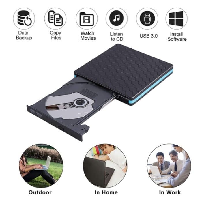 Universal Optical Drive Typ-C USB 3.0 Externe DVD / CD / VCD-Brenner RW SVCD-Laufwerksspieler – Bild 6