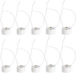 10 stücke GU10 Sockel LED Birne Halogenlampe Halter Base Keramik Kabelstecker Für alle GU10 Lampe
