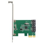 ASM1061 PCI-E2.0 x1 bis 2-Port SATA 3.0 Adapterkarte – Bild 2