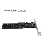 SATA3.0 PCIe3.0 auf 2-Port M.2 (B-KEY) Adapterkarte – Bild 2