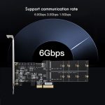 SATA3.0 PCIe3.0 auf 2-Port M.2 (B-KEY) Adapterkarte – Bild 6