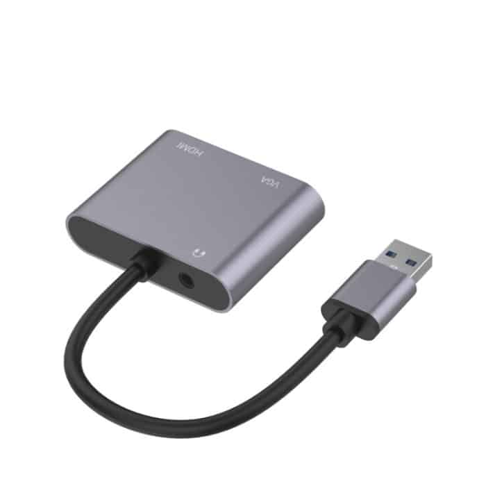 3 in 1 USB bis HDMI / VGA / Audio-Hub-Adapter – Bild 2