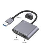 3 in 1 USB bis HDMI / VGA / Audio-Hub-Adapter – Bild 3
