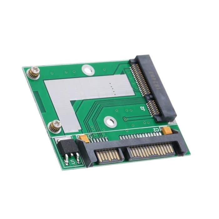 Halbhöhe MSATA Mini PCI-E SSD in 2.5in SATA3 Converter Adapterkarte – Bild 2