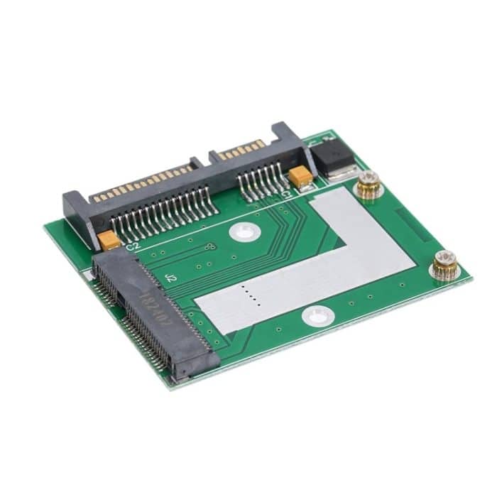 Halbhöhe MSATA Mini PCI-E SSD in 2.5in SATA3 Converter Adapterkarte – Bild 3