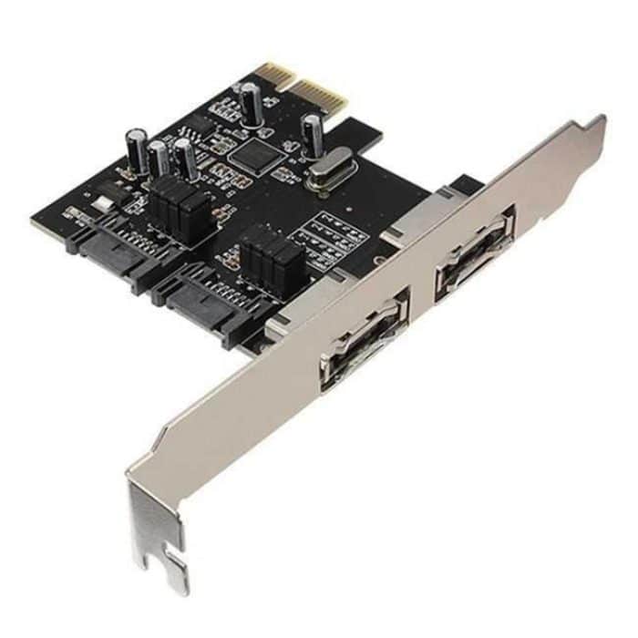 SATA PCI-E mit ESATA RISER CARD + SATA 3.0 6G PCIRE zu SATA-Erweiterungskarte – Bild 1