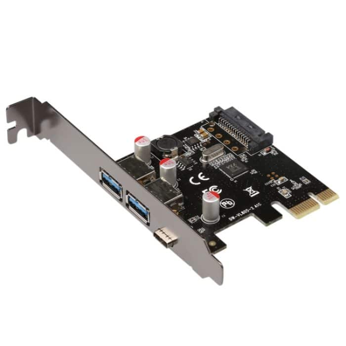 USB 3.1 Typ-C PCIe zum Typ-C und geben Sie eine 3.0-Erweiterungskarte USB PCI Express Riser-Karte ein – Bild 1