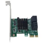 PCI Express 4 Port PCI-E X1 / X4 / X8 / X16 Converter PCIe zum SATA-Erweiterungsadapter