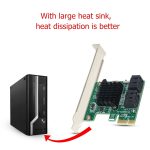 PCI Express 4 Port PCI-E X1 / X4 / X8 / X16 Converter PCIe zum SATA-Erweiterungsadapter – Bild 5