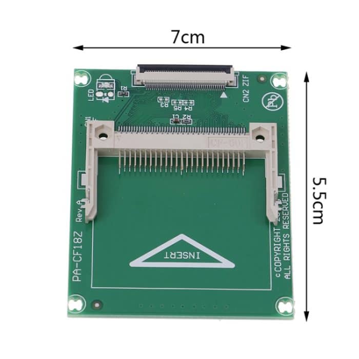 1,8-Zoll-50-Pin-Kompakter-Flash-CF-Speicherkarte an ZIF / CE-SSD-HDD-Adapter-Karte – Bild 4