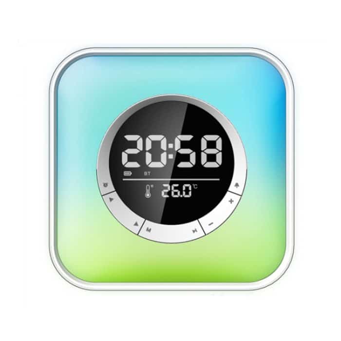 P10 LED-Atmosphäre Licht Bluetooth-Lautsprecher mit Alarm-Thermometer-Funktion – Bild 1