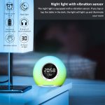 P11 LED-Atmosphäre Licht Bluetooth-Lautsprecher mit Alarm- und Temperaturanzeige – Bild 3