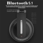 Fingertime P6 Bluetooth 5.1 Kabelloses Stereo-Headset mit Mikrofon, Black, White – Bild 3
