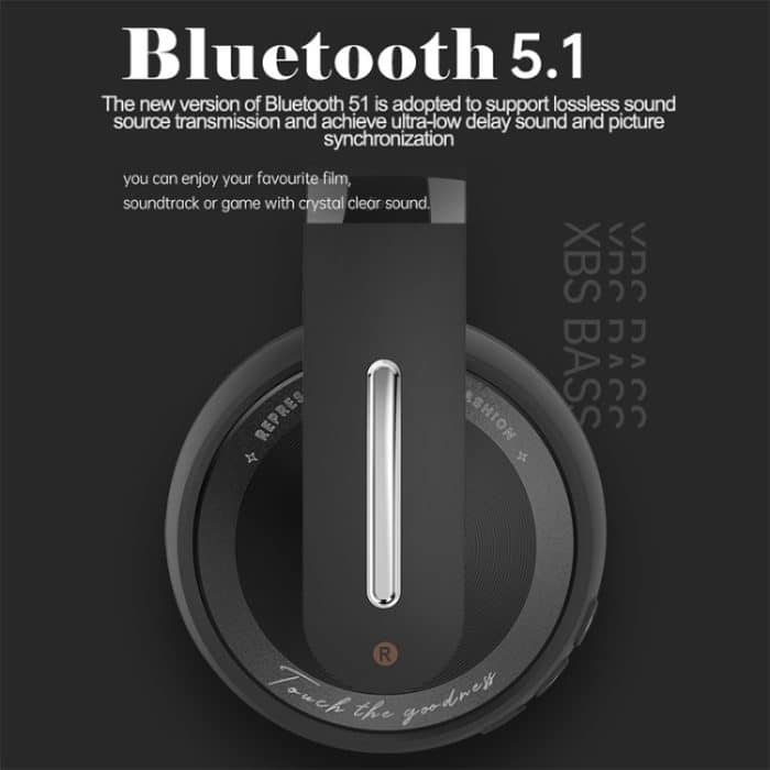 Fingertime P6 Bluetooth 5.1 Kabelloses Stereo-Headset mit Mikrofon, Black, White – Bild 3