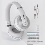 Fingertime P6 Bluetooth 5.1 Kabelloses Stereo-Headset mit Mikrofon, Black, White – Bild 4