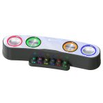 Newrixing NR555 Desktop Bunte LED-Gaming Bluetooth-Lautsprecher-Unterstützung TF & FM