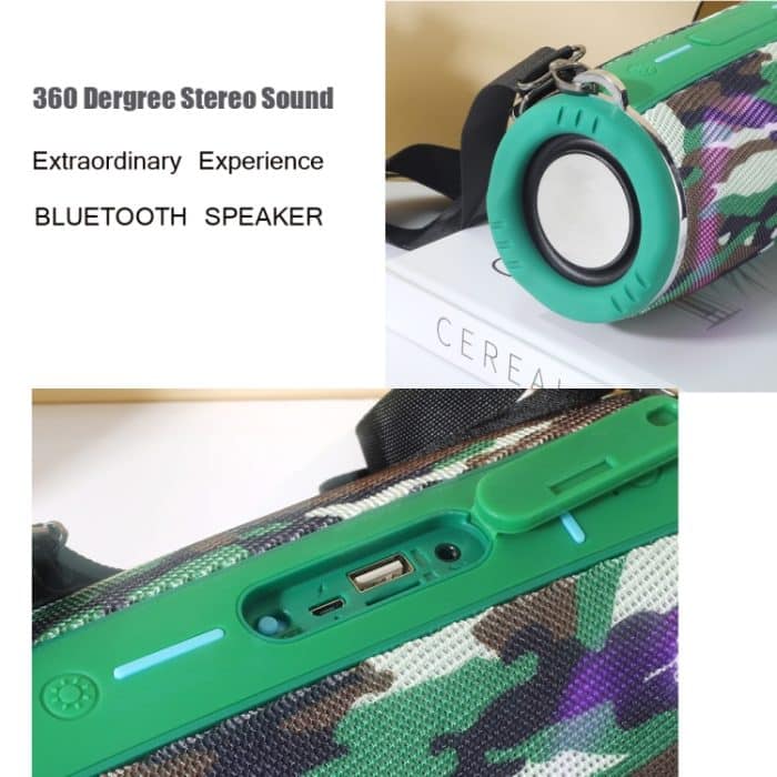 T&G TG642 RGB Licht wasserdichter tragbarer Bluetooth-Lautsprecher, unterstützt FM/TF-Karte, TG642 – Bild 5