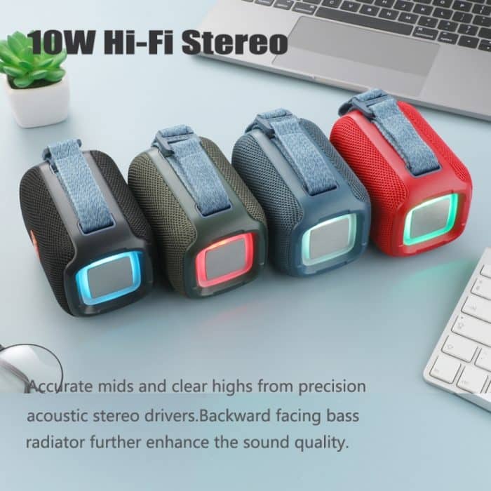 T&G TG339 RGB Light 5W wasserdichter tragbarer Bluetooth-Lautsprecher – Bild 3