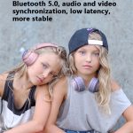 BT06C+ Niedliches kabelloses Bluetooth-Headset für Kinder mit Kopfmontage, Mikrofon und LED-Licht – Bild 3