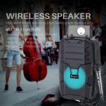 NewRixing NRG401C Tragbarer kabelloser Karaoke-Lautsprecher für den Außenbereich, leistungsstarker Audioverstärker, With Mic, No Mic – Bild 4