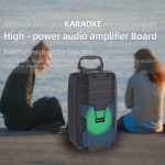 NewRixing NRG401C Tragbarer kabelloser Karaoke-Lautsprecher für den Außenbereich, leistungsstarker Audioverstärker, With Mic, No Mic – Bild 6