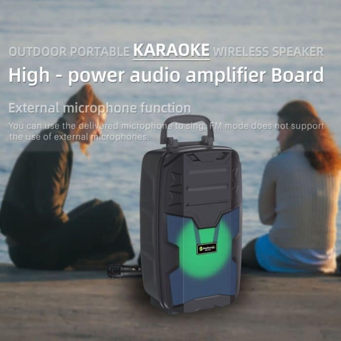 NewRixing NRG401C Tragbarer kabelloser Karaoke-Lautsprecher für den Außenbereich, leistungsstarker Audioverstärker, With Mic, No Mic – Bild 6