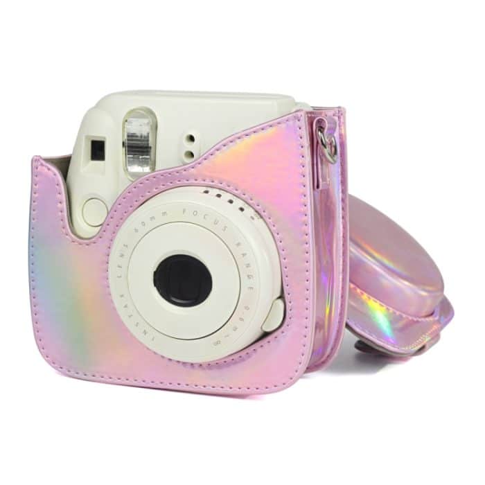 Aurora Oil Paint Ganzkörperkamera PU-Ledertasche mit Riemen für FUJIFILM instax mini 9 / mini 8+ / mini 8 – Bild 6