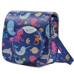 Ocean World Pattern Ganzkörperkamera PU Ledertasche mit Riemen für FUJIFILM instax mini 9 / mini 8+ / mini 8