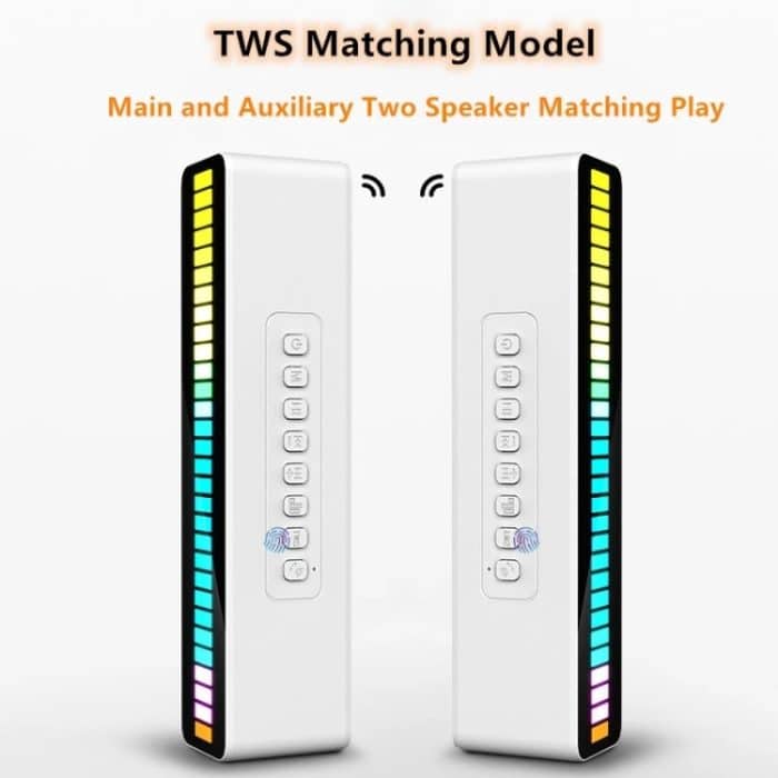 Duosi M8 LED-Tonabnehmer, Rhythmus, Umgebungslicht, Multifunktions-TWS-Bluetooth-Lautsprecherleiste – Bild 4