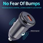 WKN-707 PD 20 W USB-C / Typ C + QC 3.0 25 W USB-Mini-Autoladegerät mit USB-C / Typ C auf 8-poligem Datenkabel, Kabellänge: 1 m – Bild 6