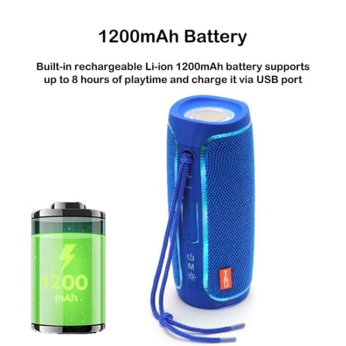 T&G TG288 TWS Tragbarer LED-Licht-Bluetooth-Lautsprecher – Bild 4