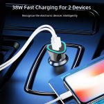 TE-P23 38W PD 20W USB-C / Typ-C + QC3.0 USB-Dreieck-Autoladegerät + USB-auf-USB-C/Typ-C-Datenkabel, Länge: 1 m, with Type-C Cable – Bild 6