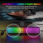 Q9 10W USB Soundbar Home Theater PC Surround Sound Box Kabelgebundener Computerlautsprecher mit RGB Light – Bild 2