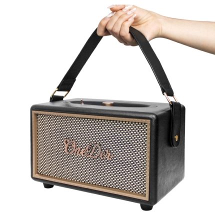 Oneder D6 40W Retro klassischer tragbarer Bluetooth-Außenlautsprecher aus Holz, D6
