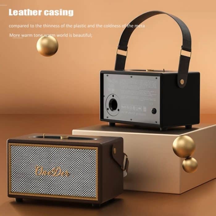 Oneder D6 40W Retro klassischer tragbarer Bluetooth-Außenlautsprecher aus Holz, D6 – Bild 6